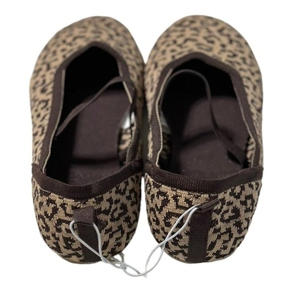 NWOT Nordstrom Rack Girls Leopard Flats - Picture 5 of 7